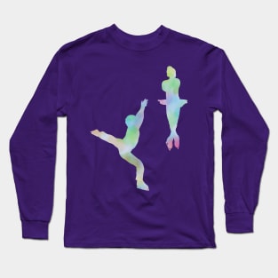 Figure skating (throw jump) Long Sleeve T-Shirt